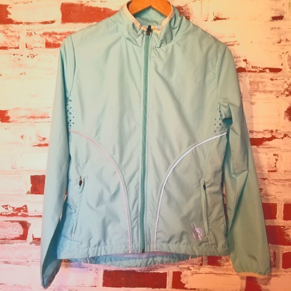 Lucy Aqua Track Jacket Windbreaker S